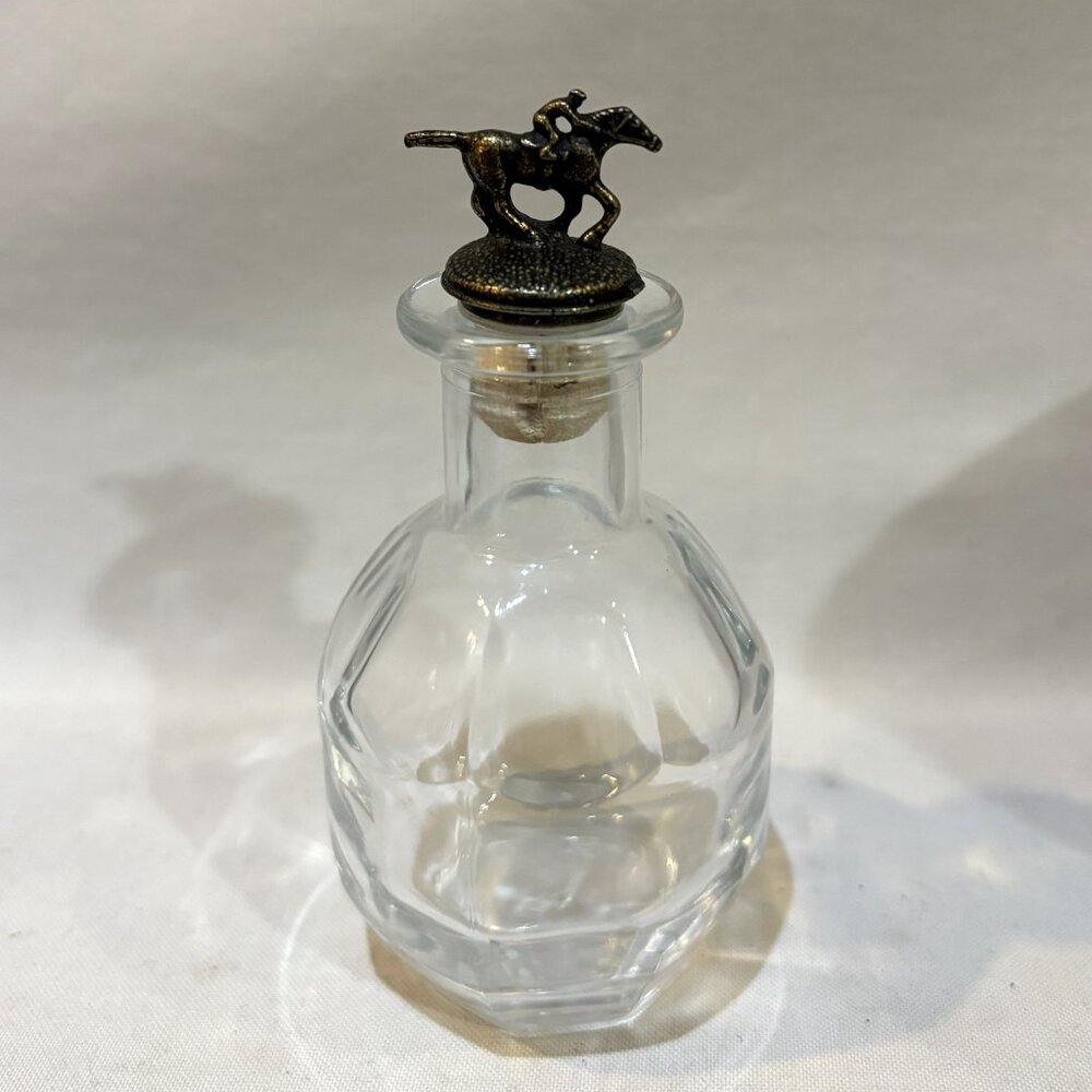 Blanton's Bourbon Whiskey Glass Bottle with Racehorse Cork Stopper No Letter